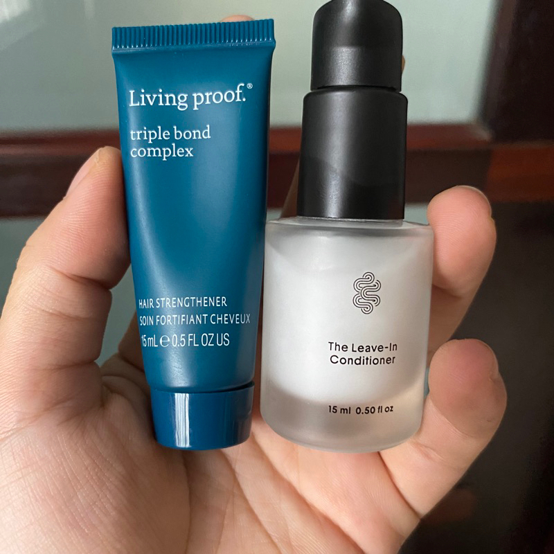 Living proof triple bond comple trám lại liên kết tóc + xả khô crown affair ko chứa silicones