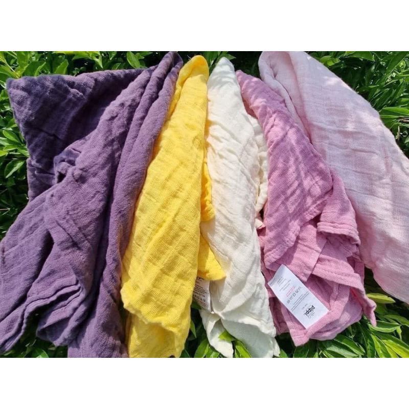 Khăn xô hữu cơ Pip/pi 2 lớp xuất Đan Mạch kt: 73*73cm