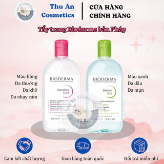 [Full bill] Nước tẩy trang Bioderma Hồng và Xanh (DATE 2026)