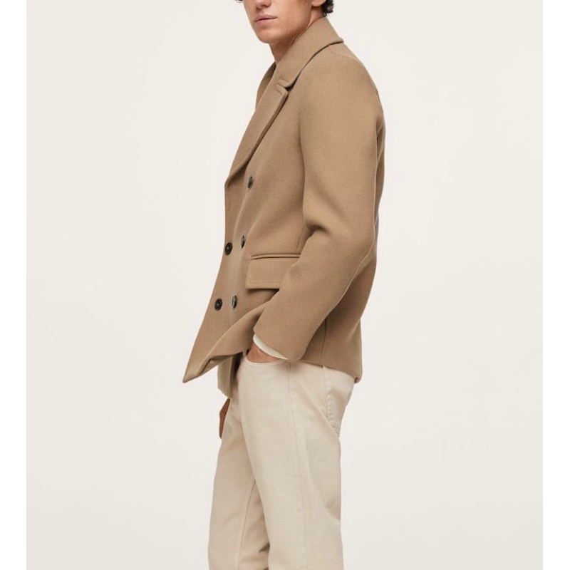 Áo dạ nam Mango authentic Recycled wool coat
