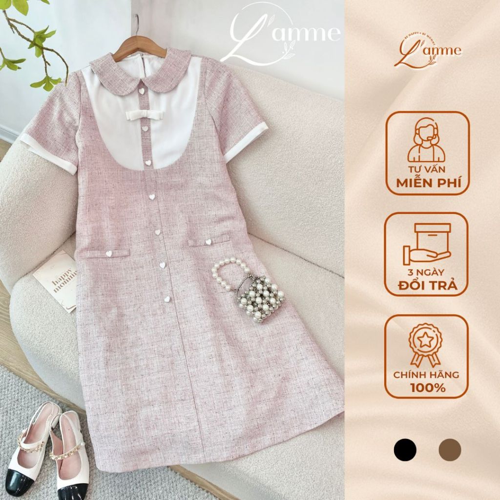 Đầm bầu dự tiệc, Váy thiết kế thu đông Sarah Dress kiểu dáng thanh lịch, chất dạ cao cấp By Lamme