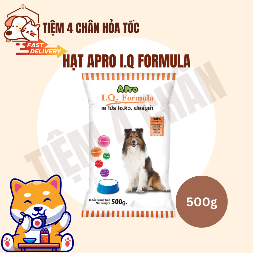 [500g] Thức ăn hạt Apro I.Q Formula cho chó