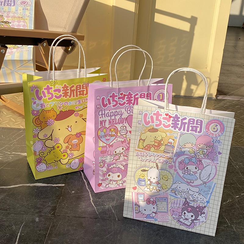 Túi Giấy Có Quai Xách Túi Quà Tặng Sinh Nhật Giáng Sinh Hoạt Hình Kuromi Melody