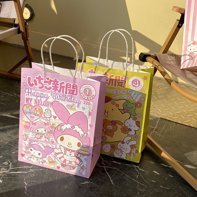 Túi Giấy Có Quai Xách Túi Quà Tặng Sinh Nhật Giáng Sinh Hoạt Hình Kuromi Melody