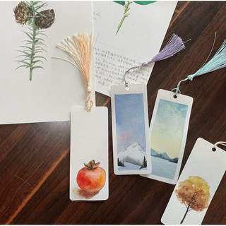 Giấy vẽ khổ dọc làm kẹp sách bookmark