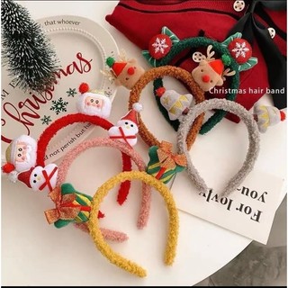 Bờm tóc noel xinh cho bé