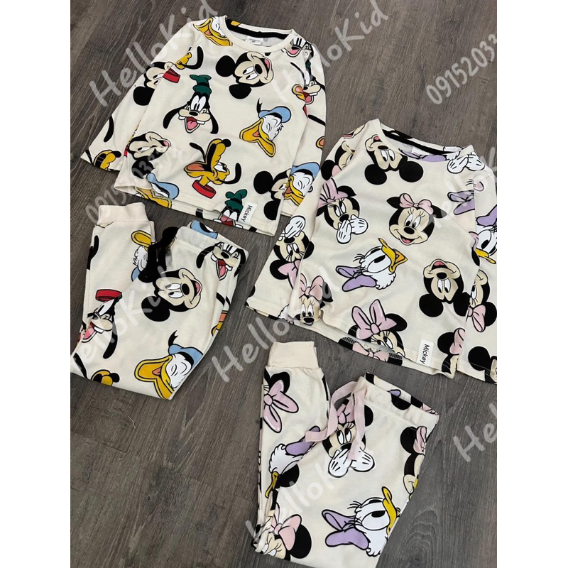 Bộ thun nhiều hình mickey djsney cho bé