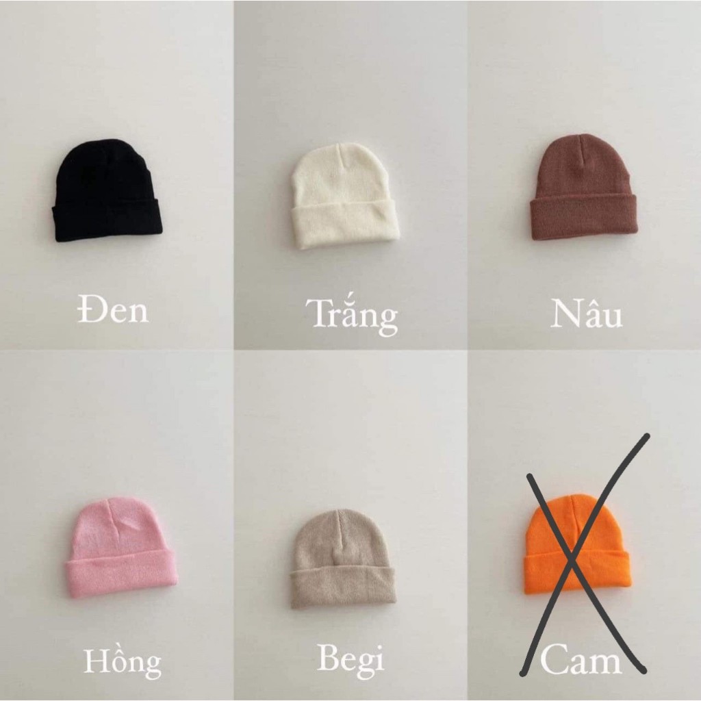 Mũ len ống thêu tên cho bé iu - SMX