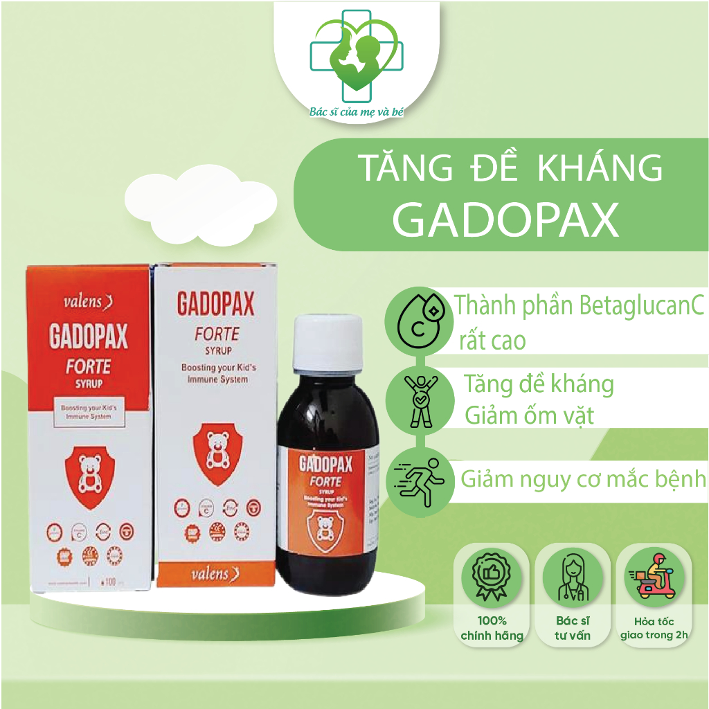 SIRO GADOPAX FORTE - Giúp Trẻ Tăng Cường Sức Đề Kháng, Giảm Ốm Vặt Hiệu Quả