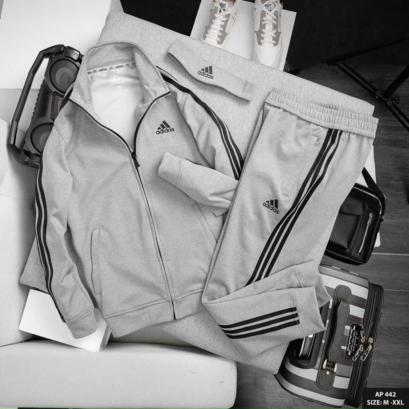 Bộ Thể Thao Nam Cao Cấp Vải Thun Nỉ Hàng Dày Dặn Co Dãn Xịn Xò