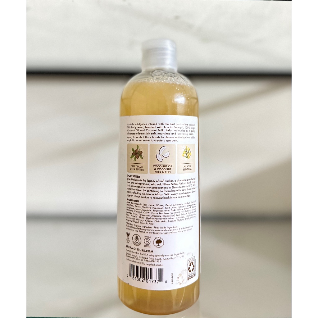 Sữa tắm dừa dưỡng ẩm Shea Moisture Daily Hydration Coconut 586ml