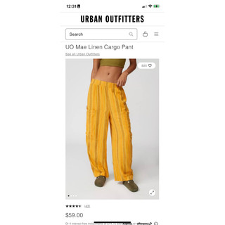 Quần linen ống rộng BDG xuất xịn