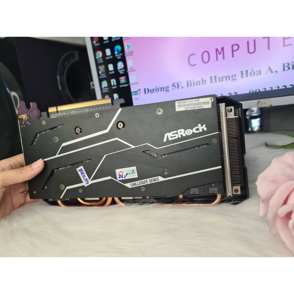 Graphic Card_VGA ASROCK Radeon RX 6700 XT Challenger D 12GB _còn bảo hành 2024 full box