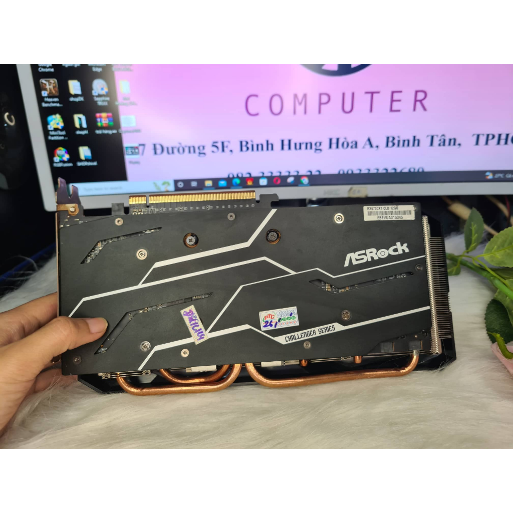 Graphic Card_VGA ASROCK Radeon RX 6700 XT Challenger D 12GB _còn bảo hành 2024 full box
