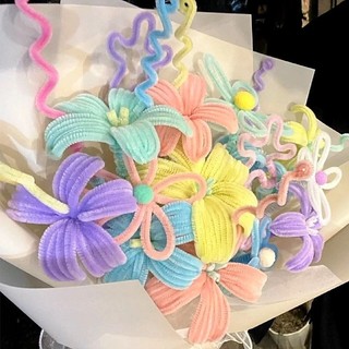 Set 100 Dây kẽm nhung màu pastel