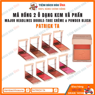 Má hồng 2 ô dạng kem và phấn PATRICK TA Major Headlines Double-Take Crème & Powder Blush