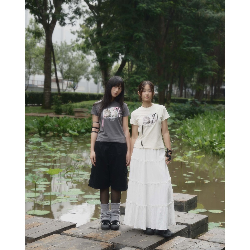 Áo babytee SLC đính nơ "Dear my club"