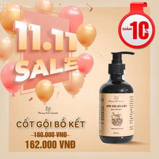 Dầu gội bồ kết - Dầu Gội Thảo Mộc, sạch gàu, nấm, ngứa , thảo dược liệu, chống, ngăn rụng tóc LUCI 300ml - handmade