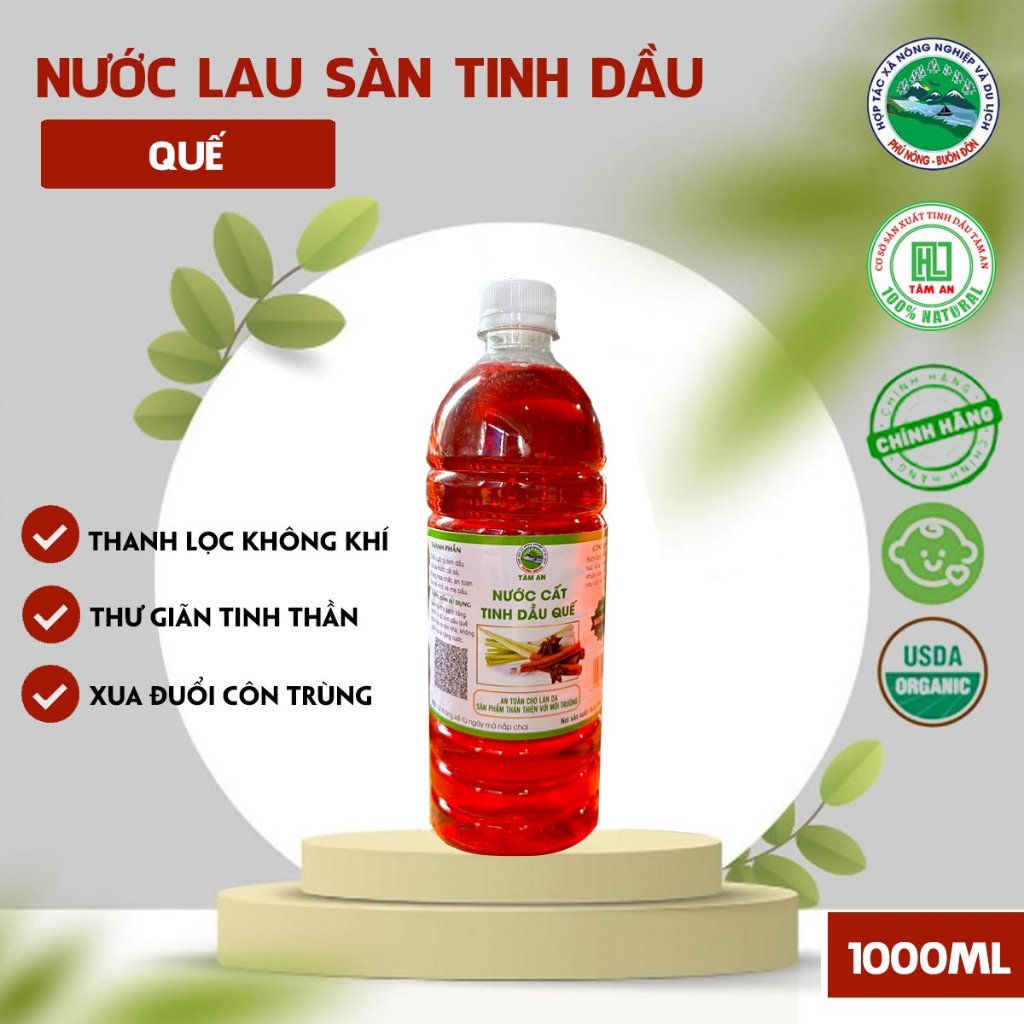 Nước lau sàn Tinh dầu Quế 1 lít