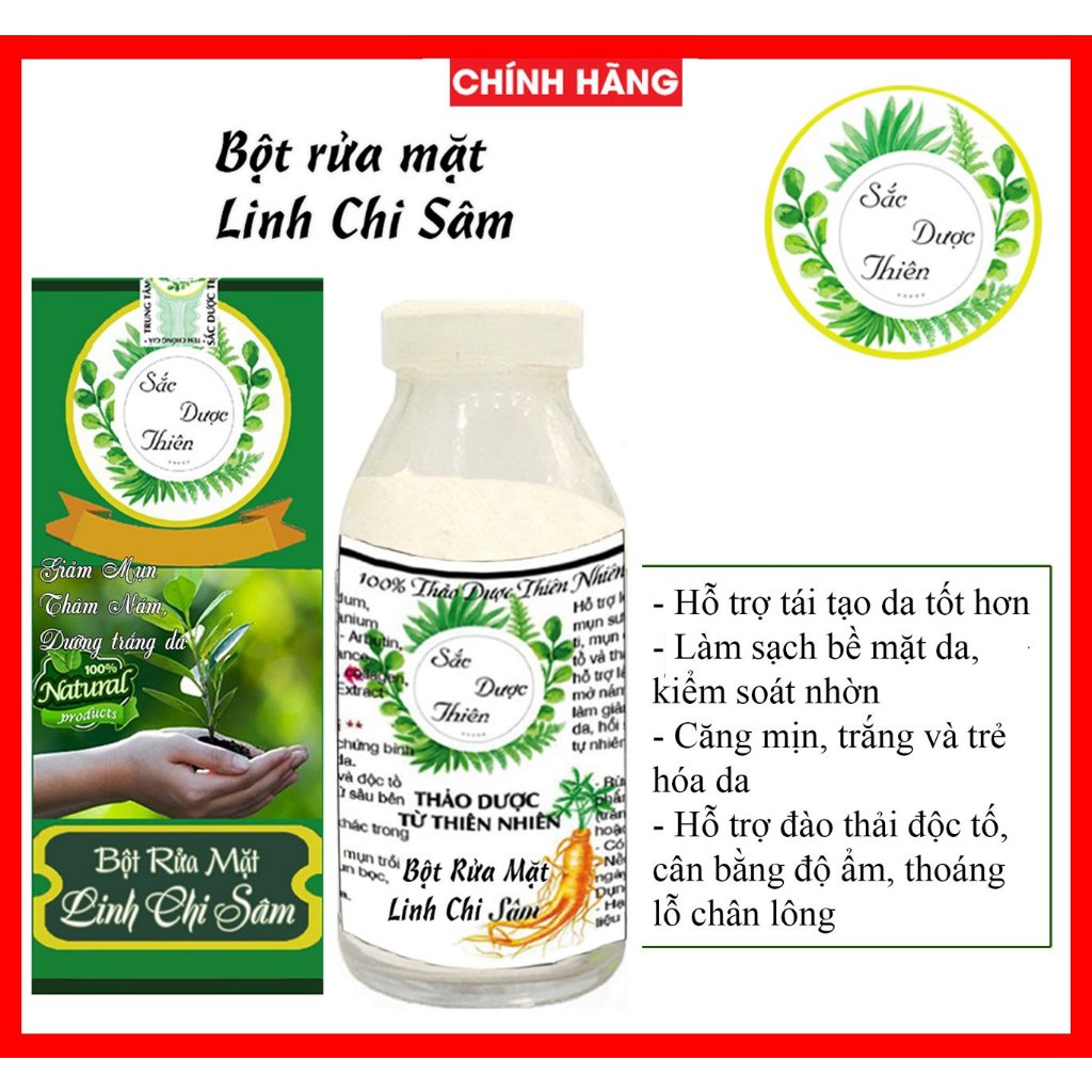 Bột Rửa Mặt Sắc Dược Thiên 100g - đẩy nhanh liệu trình tái tạo da