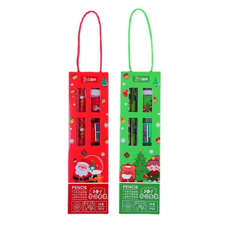 Sét hộp quà noel 5 chi tiết làm quà tặng giáng sinh