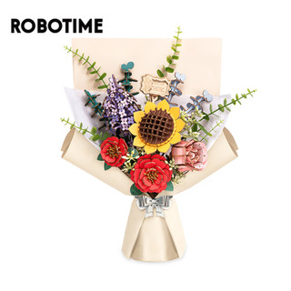  Robotime mô hình hoa bằng gỗ tự làm ROKR Rowood DIY Wooden Flower Bouquet 3D Wooden Puzzle Quà tặng ý nghĩa 