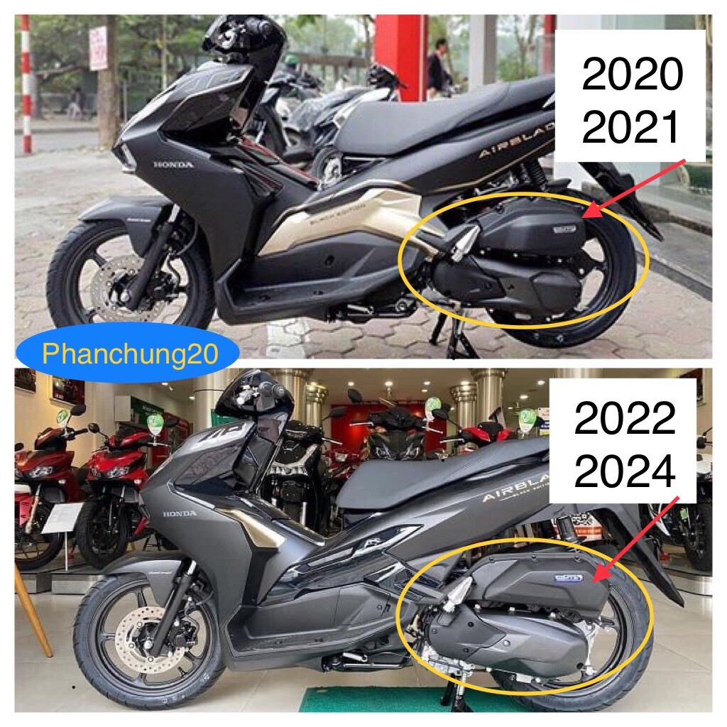 ỐP CHE PÔ  DÙNG CHO ĐỜI XE AB 2020 2021 - 125 150cc CACBON / CROM