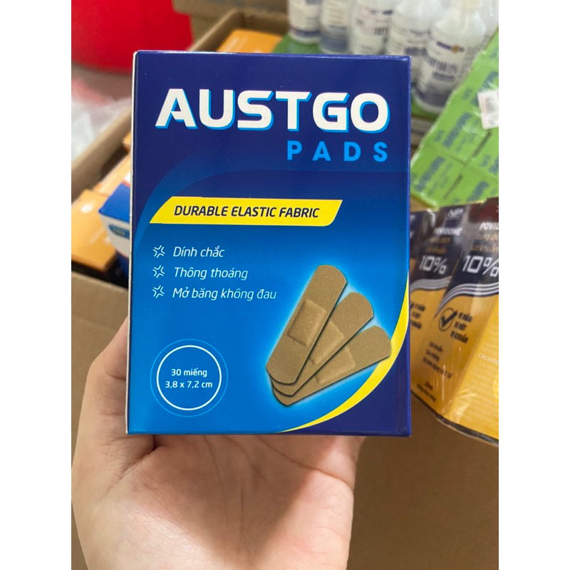 Băng dính cá nhân ÁUTGO bản to 3,8 * 7,2cm