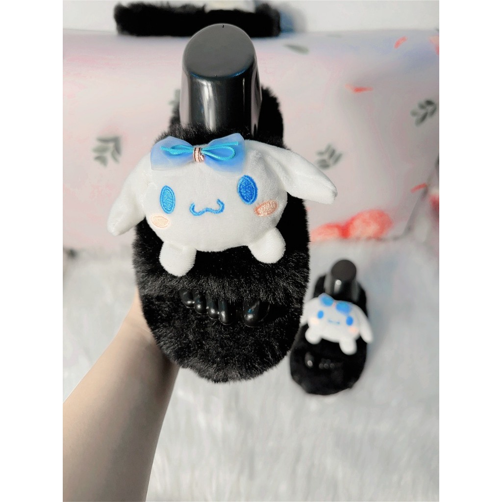 Dép nữ .dép lê .dép lông 1 quai gắn thỏ bông to