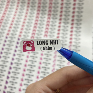 150 Sticker in tên bé theo yêu cầu - Decal Nhựa - Chống Nước