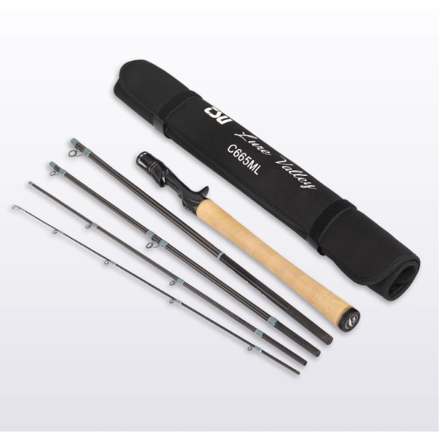 Cần câu máy ngang, máy đứng 5 khúc Tsurinoya Lure Valley - 2023 chuyên câu lure lóc, chẽm