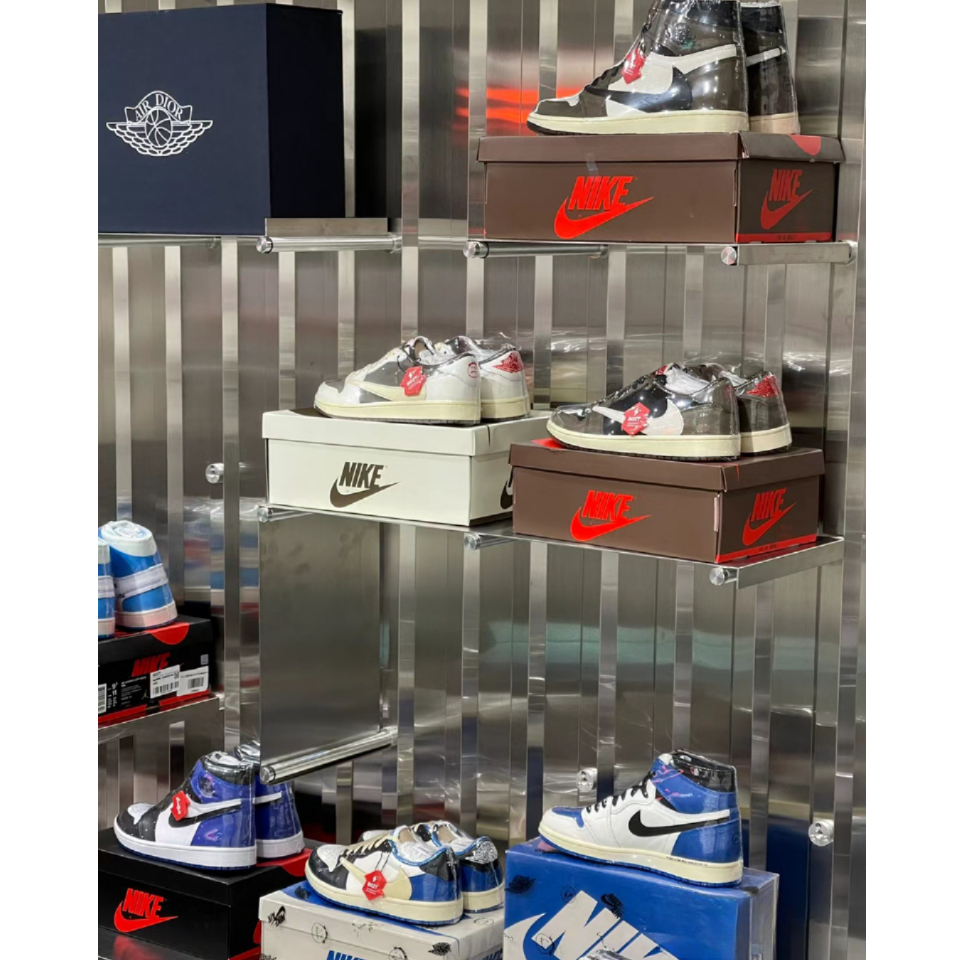 （Giầy nike chính hãng）giầy JORDAN panda giày thể thao UNISEX AJ1 LOWRetro Black chịu mài/loại kiểu thấp