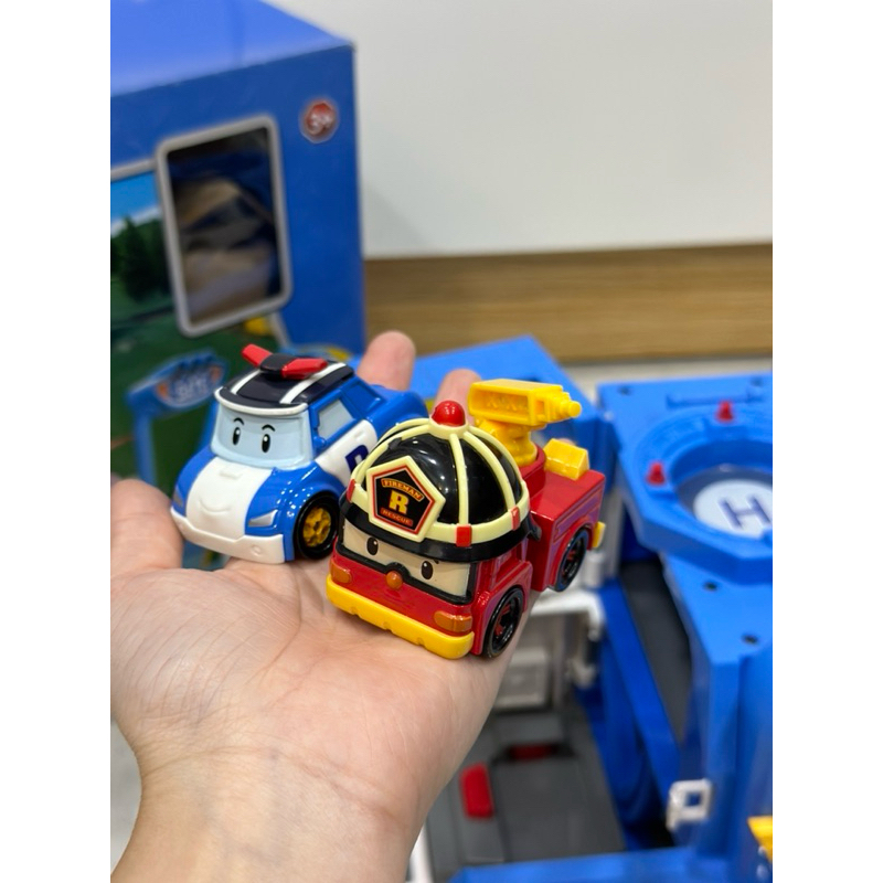 THANH LÝ ĐỒ CHƠI TRẠM ĐIỀU KHIỂN BIẾN HÌNH ROBOCAR POLI FULLBOX MỚI 99%