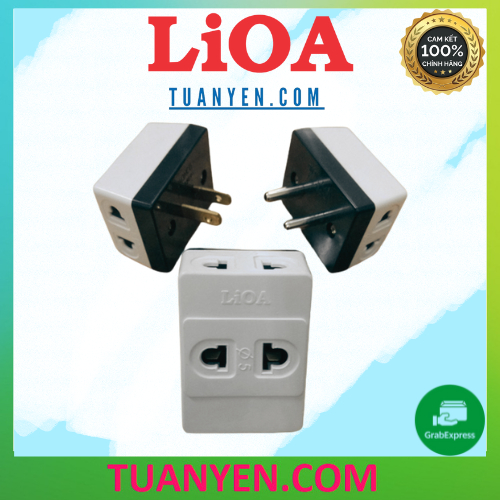 Phích cắm Lioa chia 3 ngã LIOA PHI 5, phi 4, dẹp HÀNG CHÍNH HÃNG.