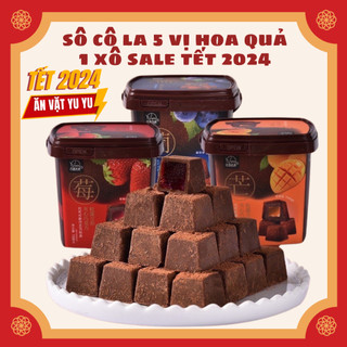 Socola Nama Nhân Hoa Quả Hộp 158g (1 Xách 168gr Kẹo Socola Xô My Memories)