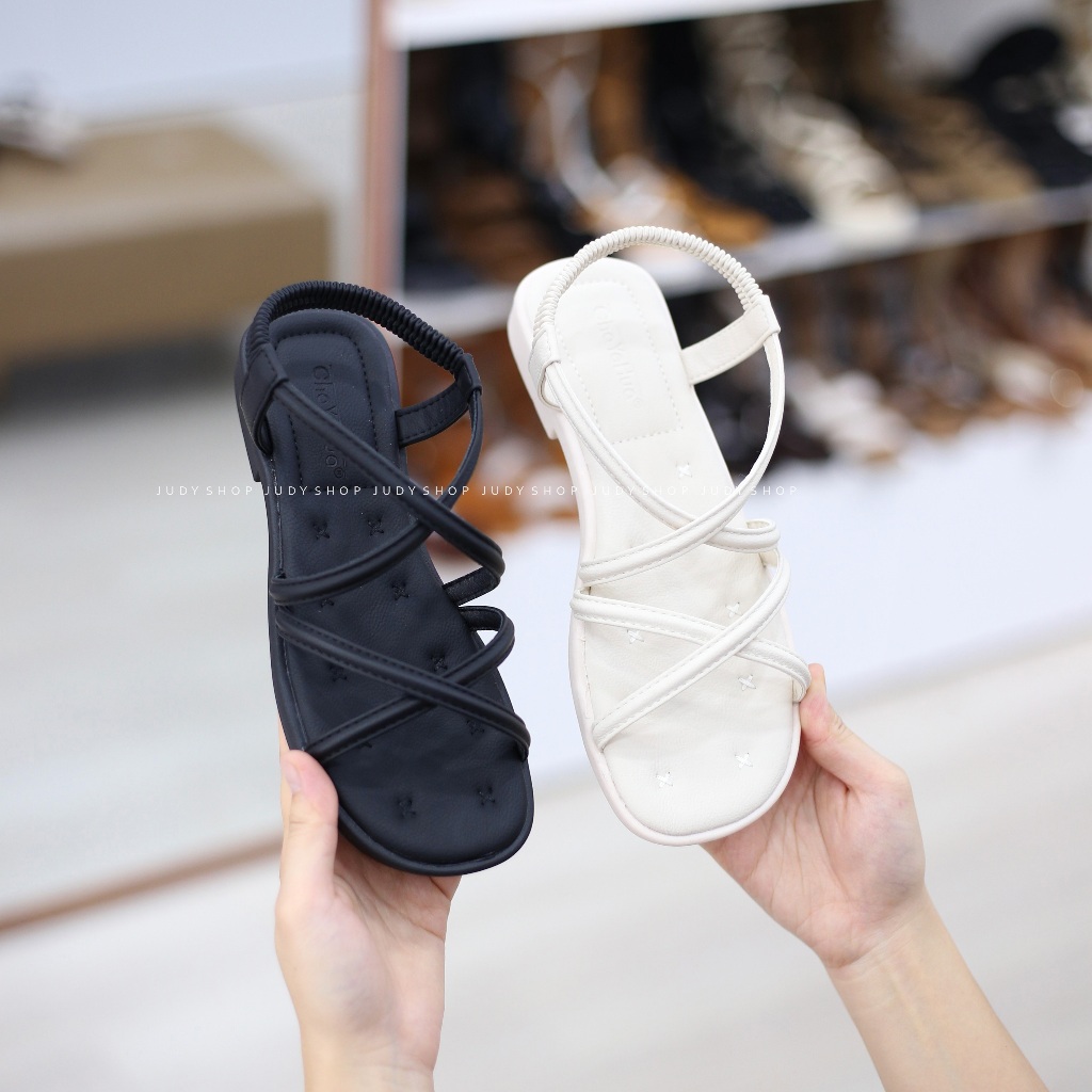 Giày Judy- Sandal Trệt CHAYE Quai Chéo 2p QCCC