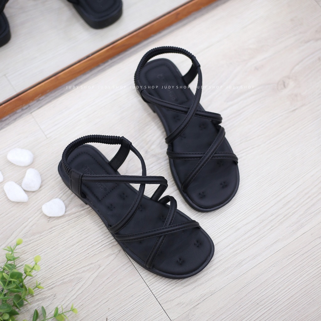 Giày Judy- Sandal Trệt CHAYE Quai Chéo 2p QCCC
