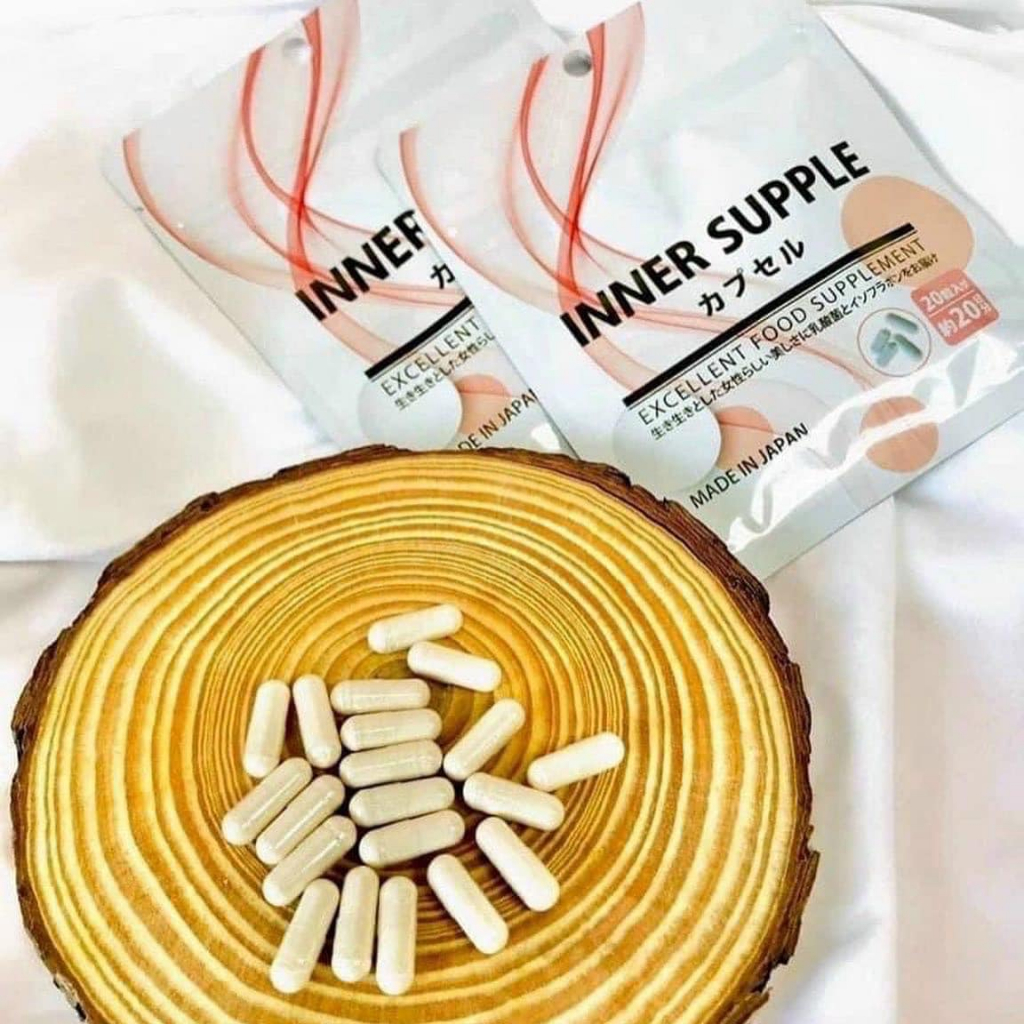 Viên uống phụ khoa Inner Supple cân bằng nội tiết tố nữ gói 20 viên Nhật Bản