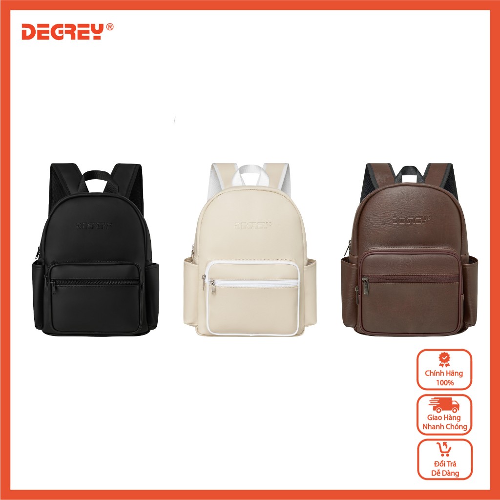 Balo Da Simili Size Nhỏ 2 Ngăn Double LBB Degrey