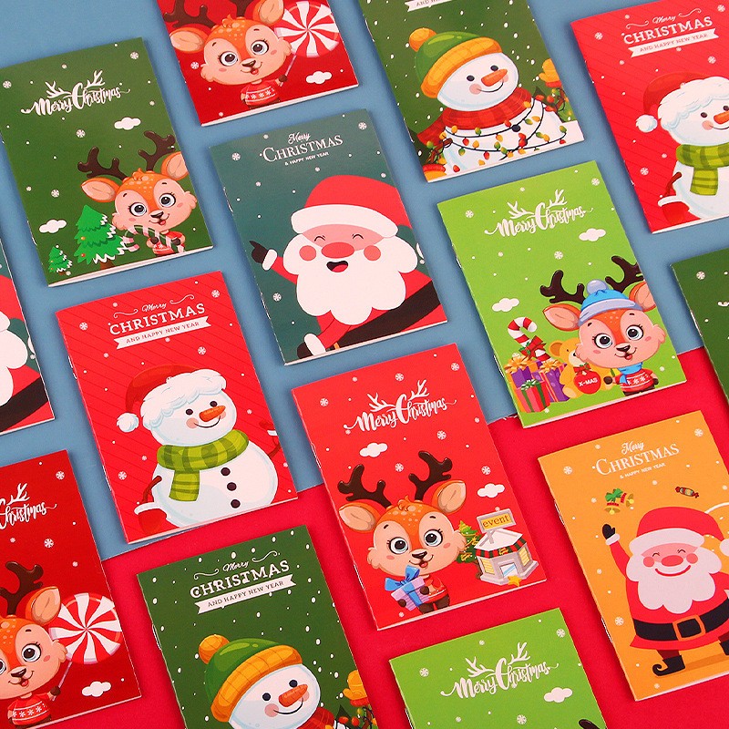 Sổ tay mini hình noel giáng sinh cute , quà tặng học sinh