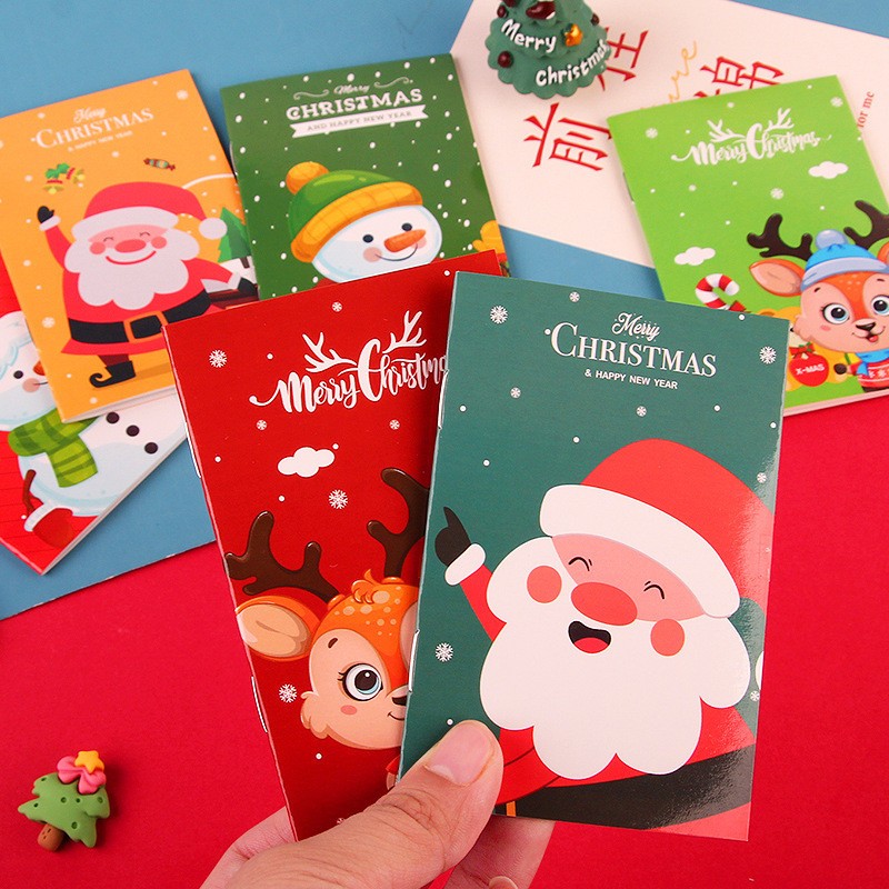 Sổ tay mini hình noel giáng sinh cute , quà tặng học sinh