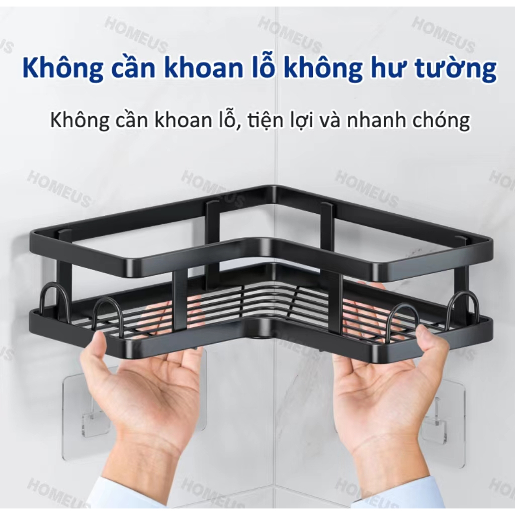 HOMEUS Giá lưu trữ phòng tắm HOMEUS Giá lưu trữ đa chức năng Tam giác