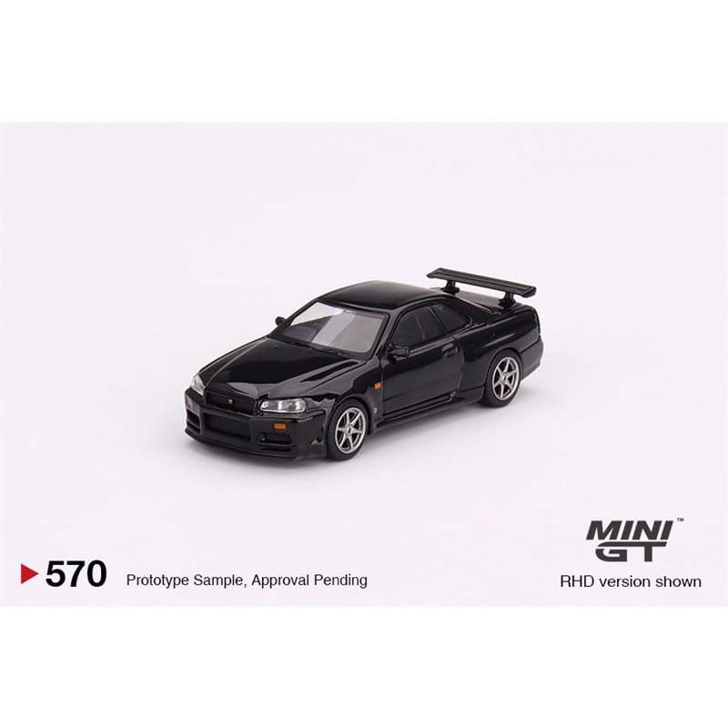 Nissan Skyline GT-R  V-Spec N1Tommykaira R-z Black - White 1:64 MiniGT