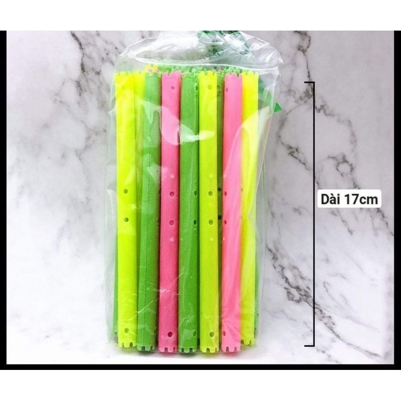 Trục lạnh uốn xoăn xù mì, xoăn hippie dài 17cm