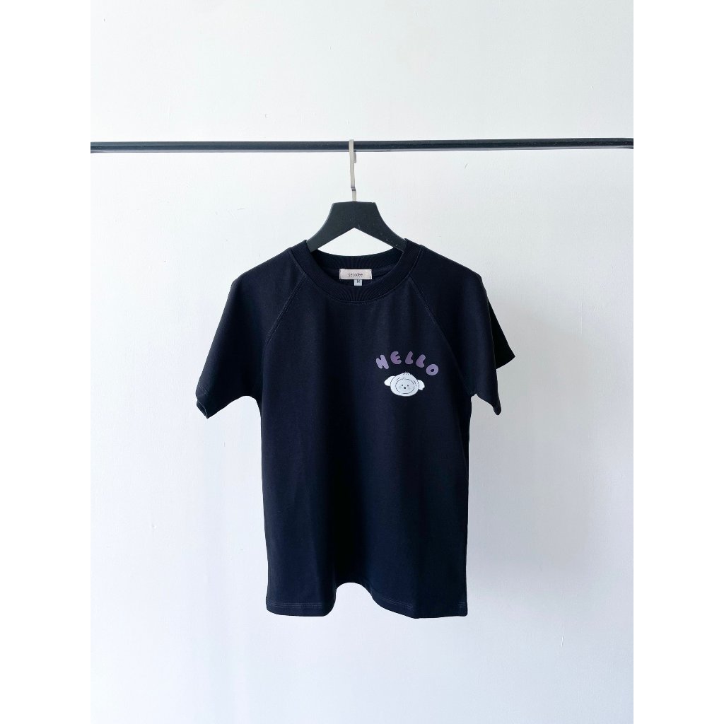 Áo baby tee thun nữ cotton tay ngắn in hoạ tiết hình gấu chất cotton | HELLO | Secodee