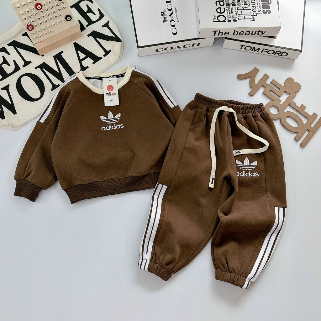 Bộ thể thao bé trai, bé gái vải 2 da hãng MQKIDS size 80-120