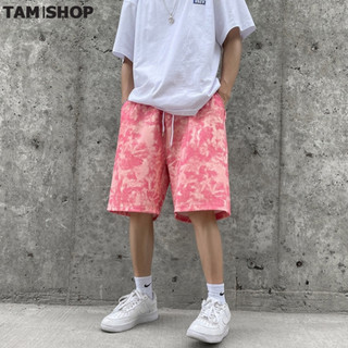 Quần đùi nỉ nam form thoải mái short loang màu - tươi trẻ năng đông - TÂMSHOP   SL