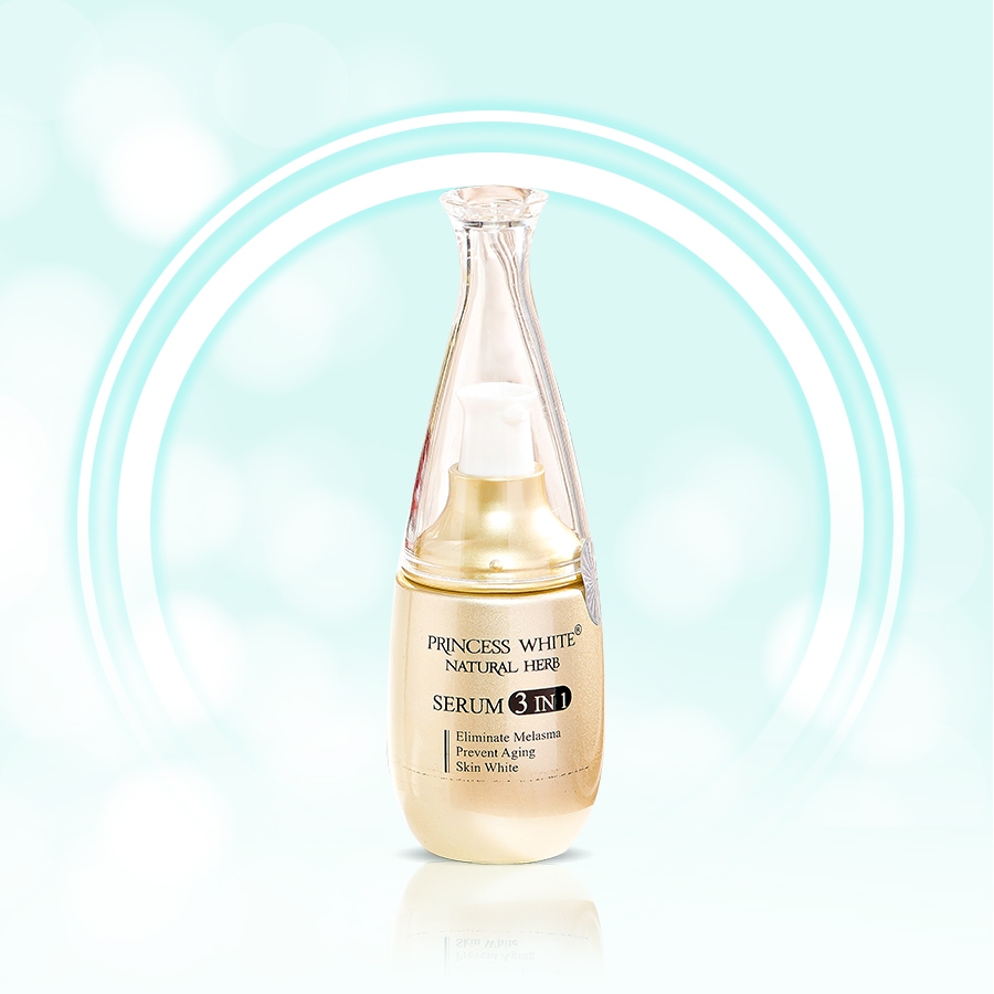 Serum 3 in tinh chất trẻ hóa thổi bay nếp nhăn cấp ẩm tốt Princesswhite chính hãng