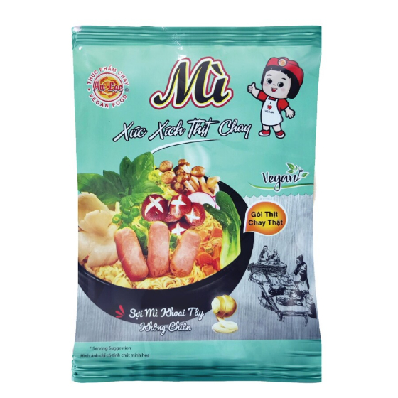 Mì Xúc Xích Thịt chay Âu Lạc 83g Gói