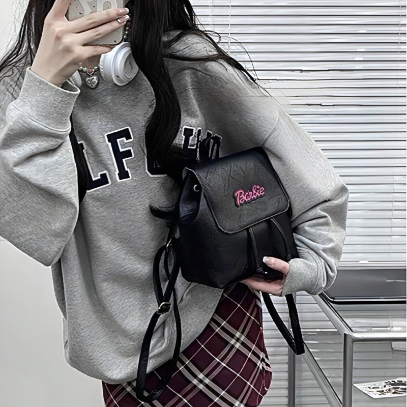 Balo mini dây rút Barbie Butterfly